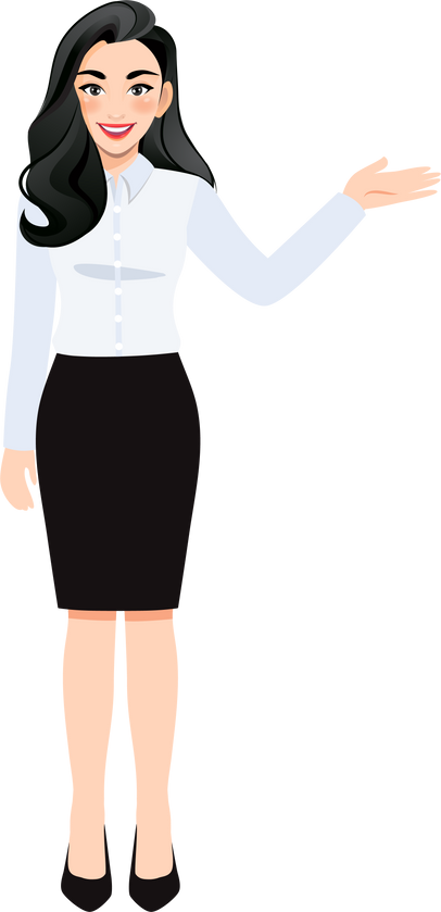 Business Woman with Hand Gesture

